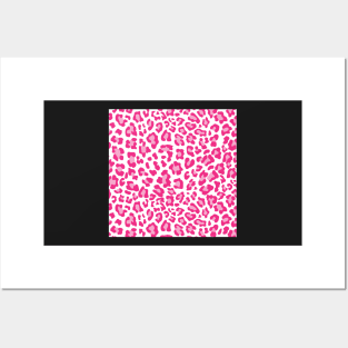 Pink Leopard Print Posters and Art